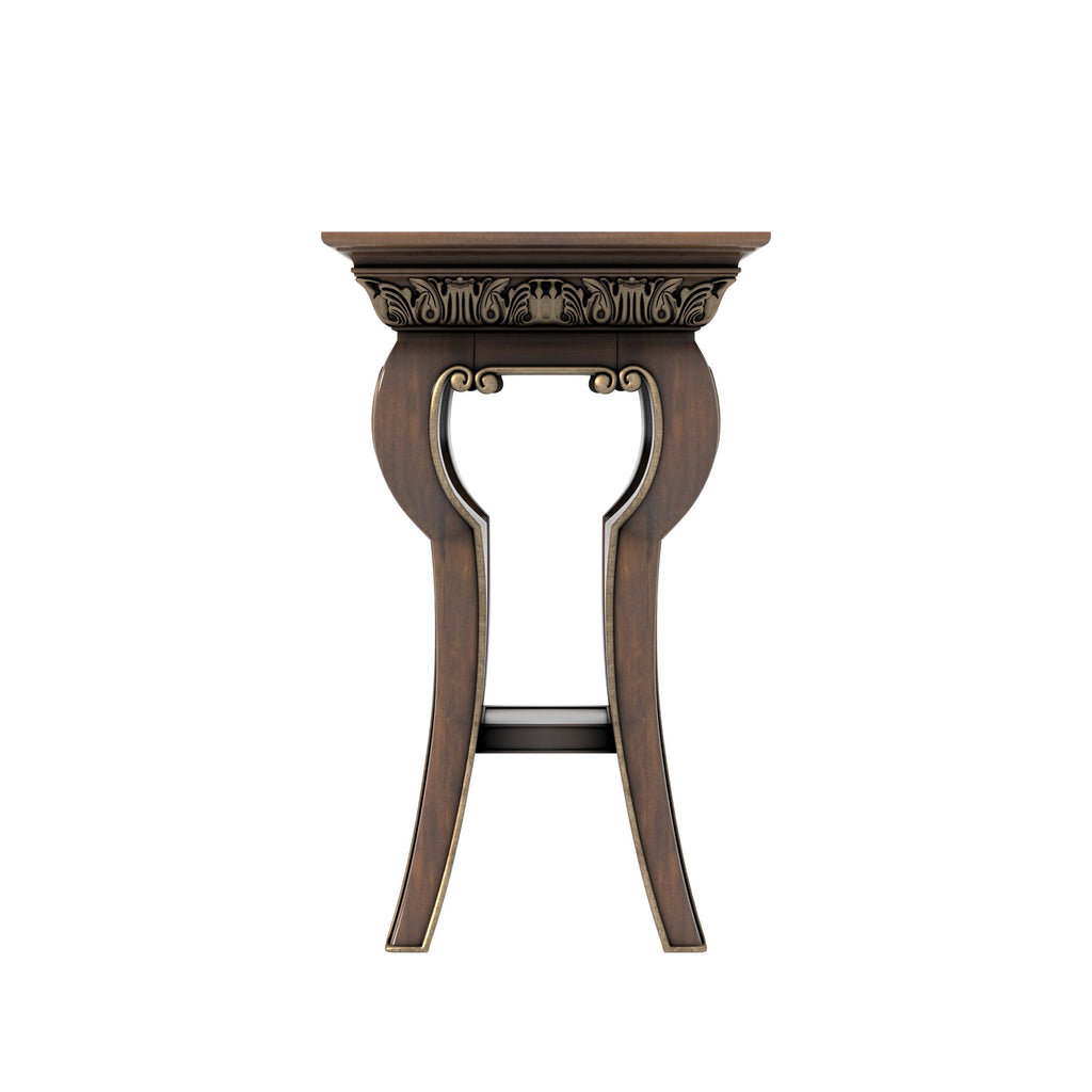 Isola Carved Side Table — view 2