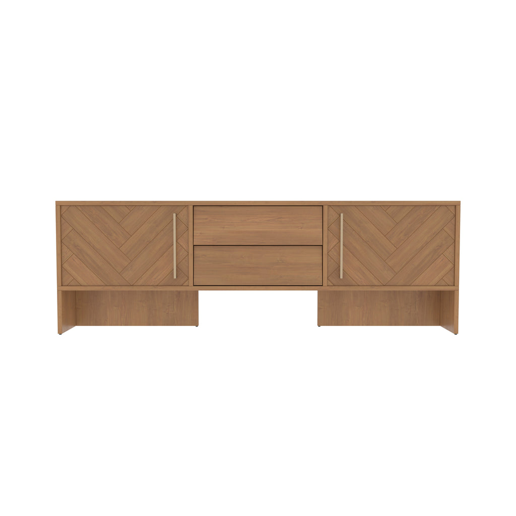 Emery Chevron Engineered Wood TV Unit — view 2