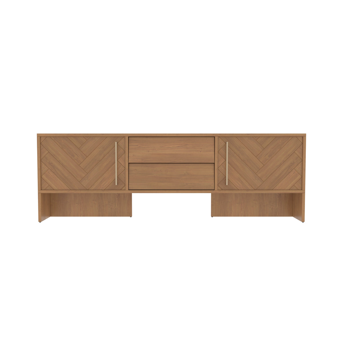 Emery Chevron Engineered Wood TV Unit — view 2