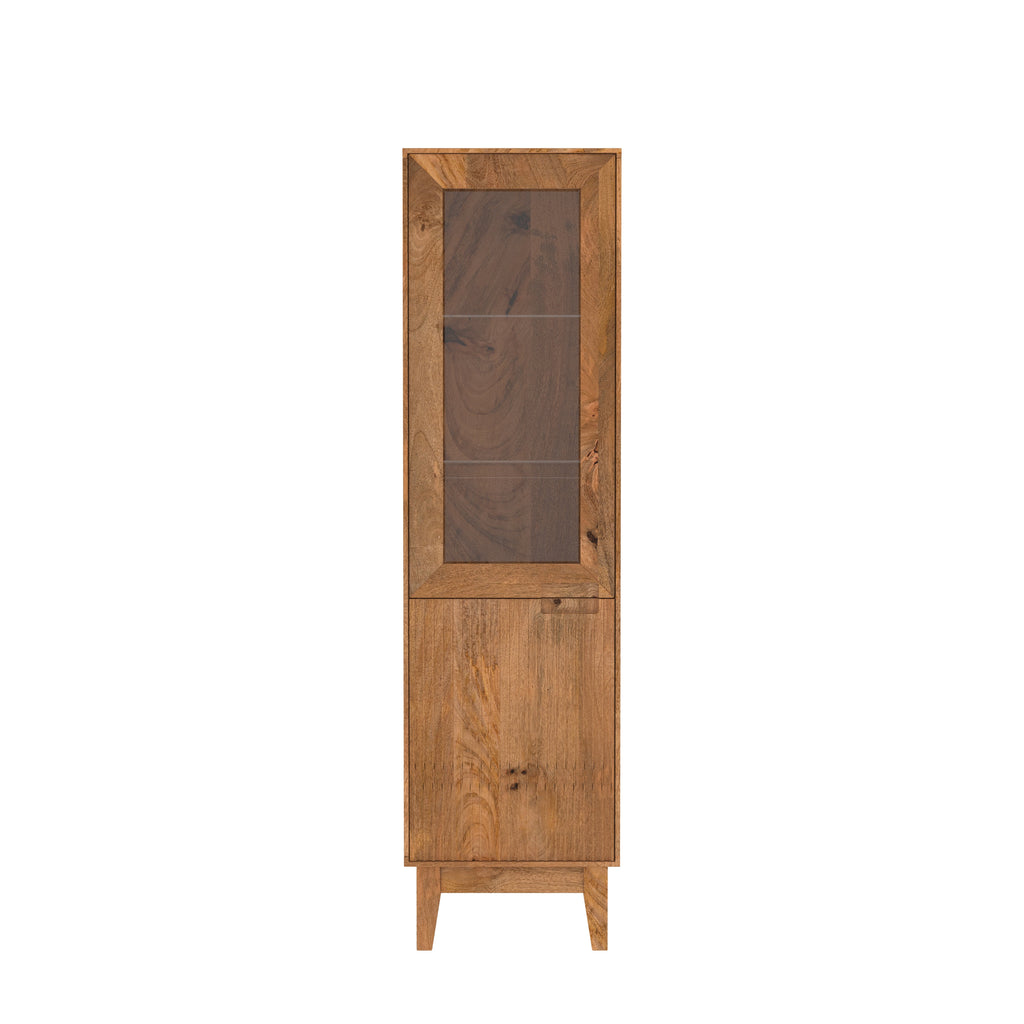 Dalia Glass Panel Storage Cabinet — view 8
