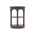 Ivy Carved Round Side Table — view 3