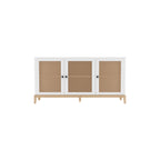 Bellamy Cane Panelled Engineered Wood Sideboard — view 3