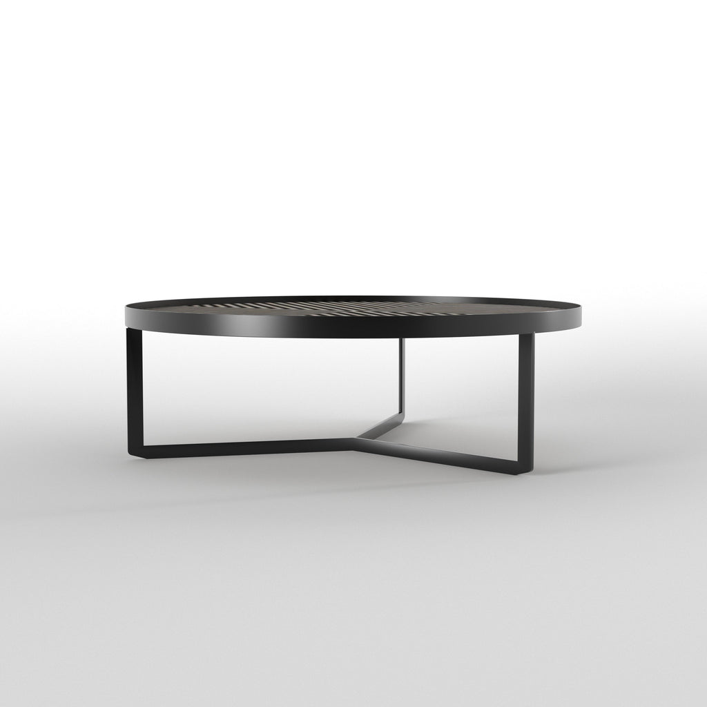 Arlo Geometric Round Metal Coffee Table — view 2