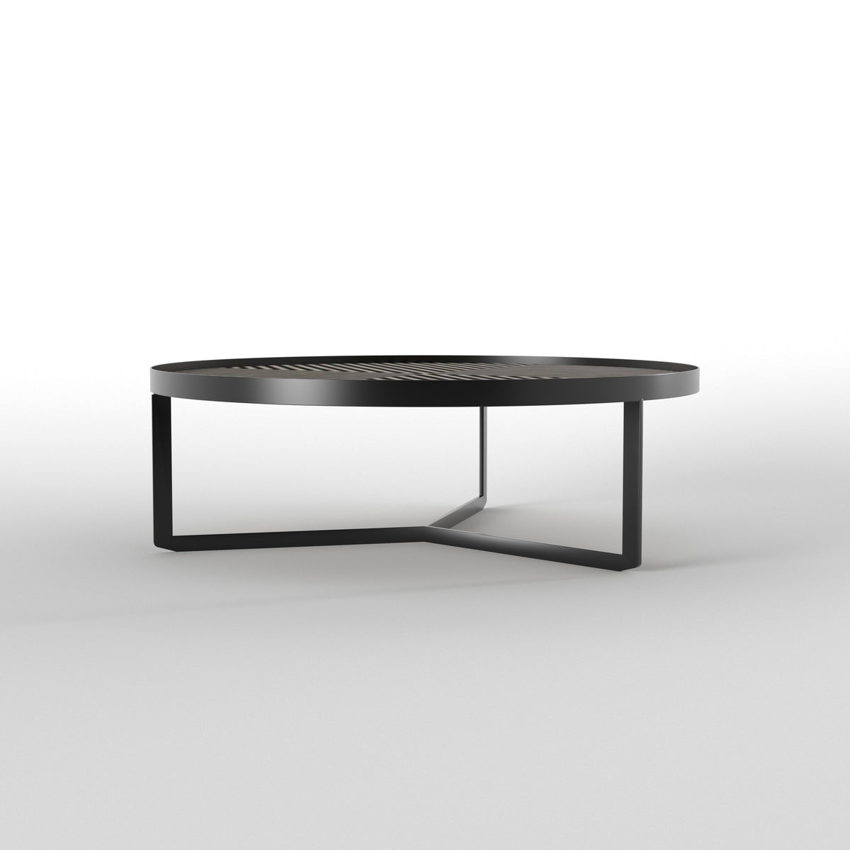 Arlo Geometric Round Metal Coffee Table — view 2
