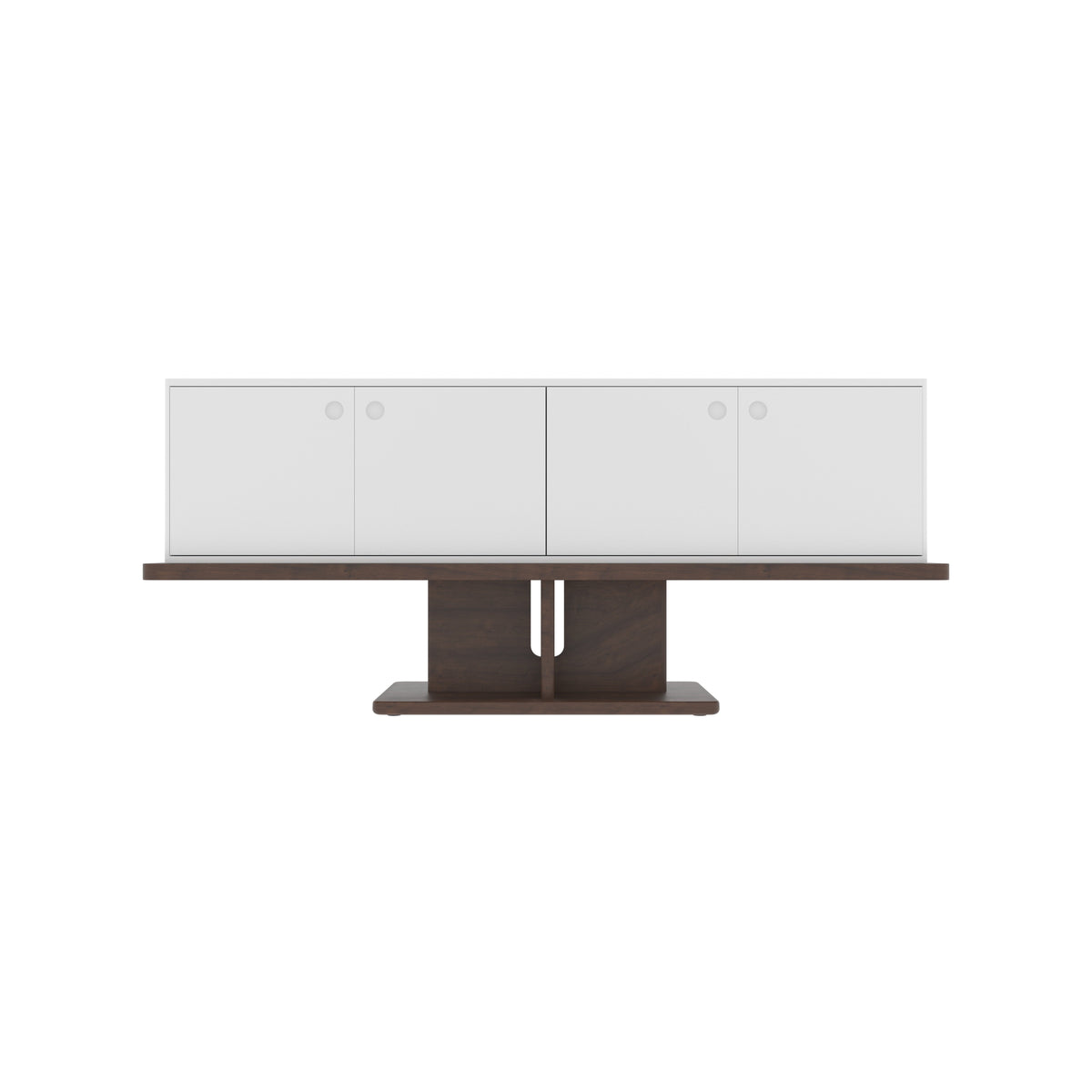 Flora Floating Pedestal Engineered Wood TV Unit — view 2