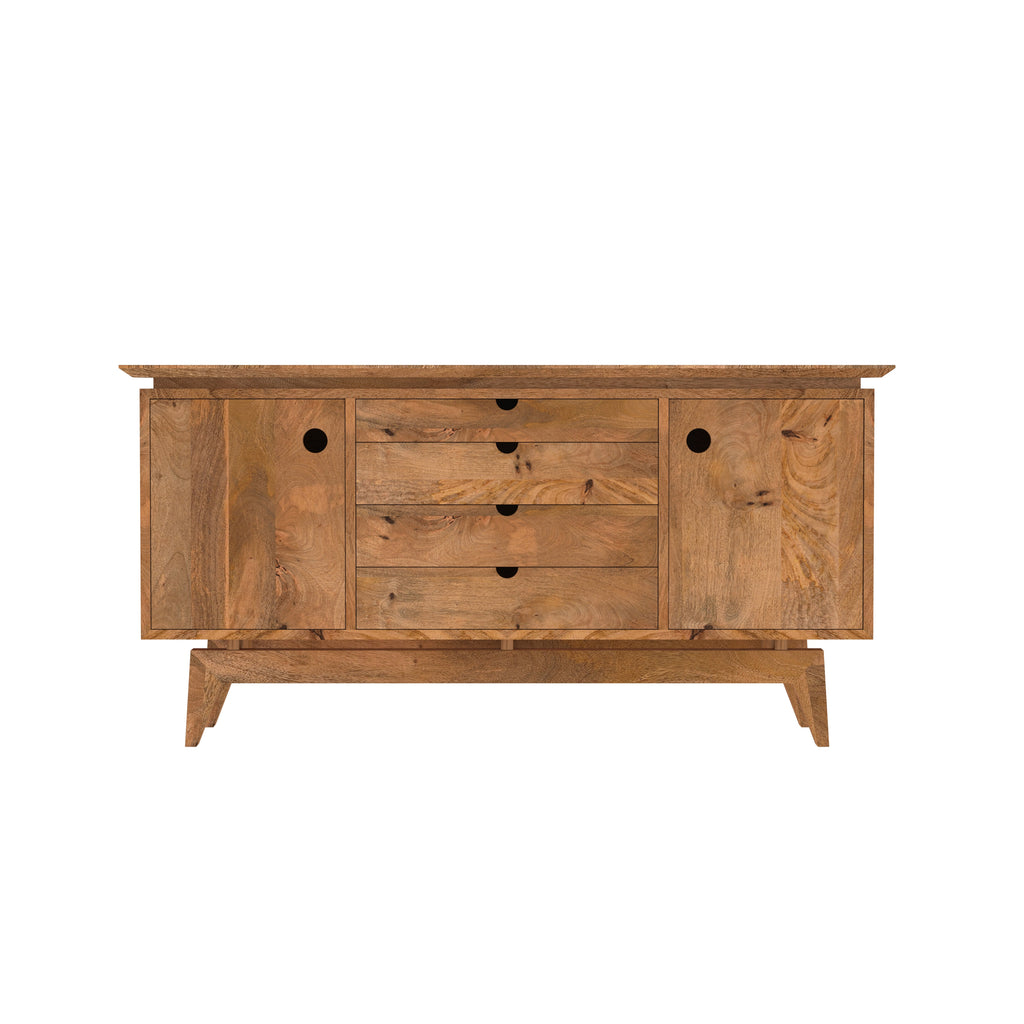 Liora Solid Wood TV Unit — view 4