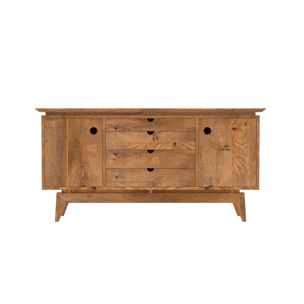 Liora Solid Wood TV Unit — view 4