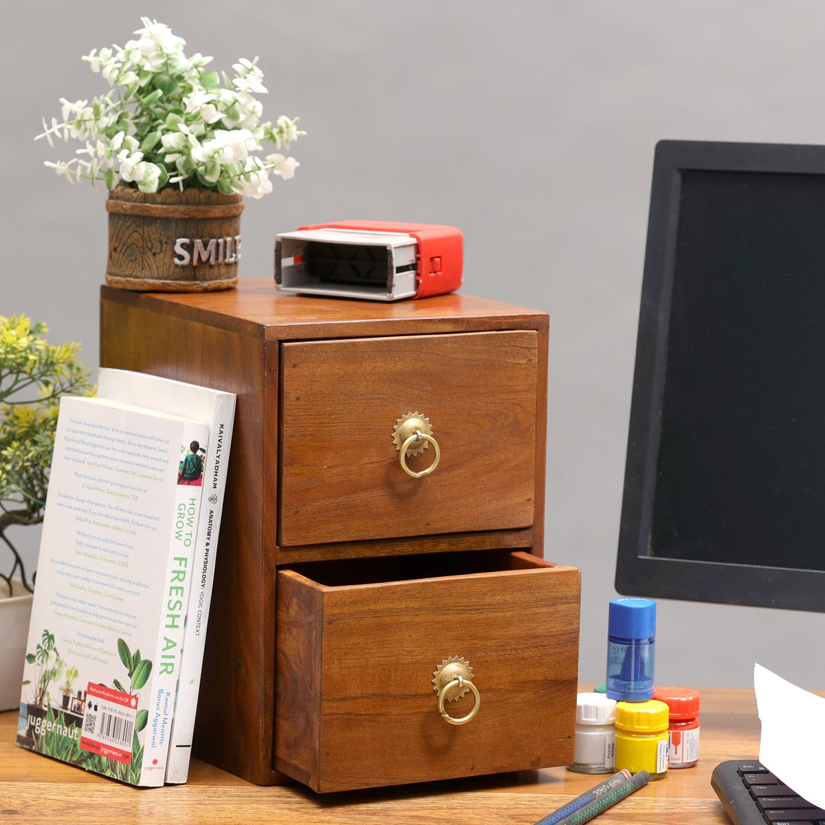 Remi Solid Wood 2 Drawer Mini Chest - Small - product image 1