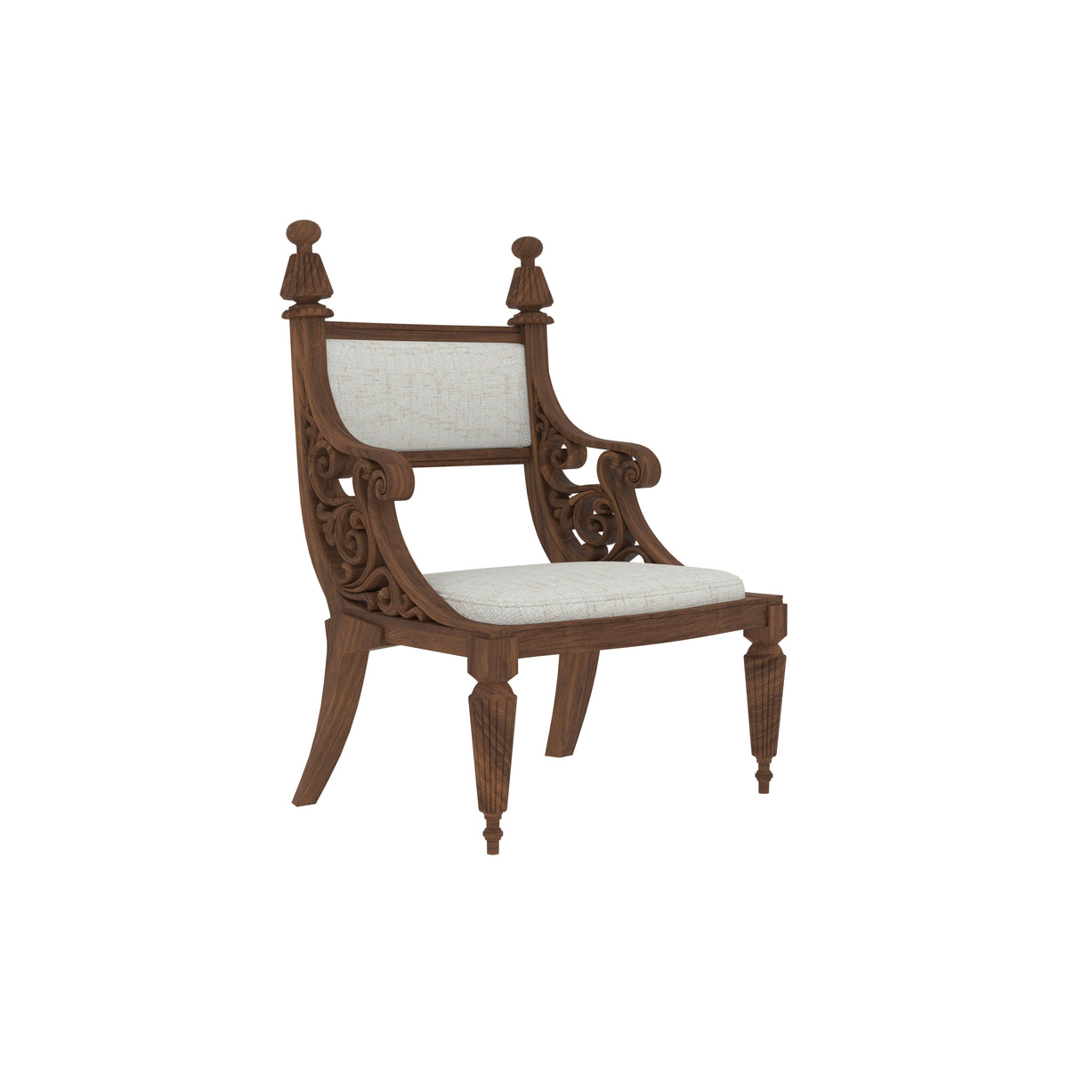 Odessa Carved Solid Wood Oval Dining Set – product image 3
