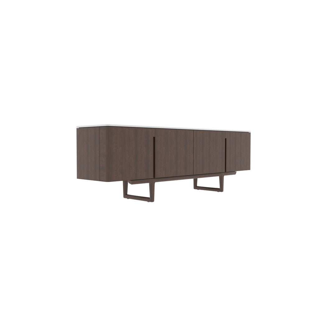 Faye White Two-Tone Engineered Wood TV Unit — view 3