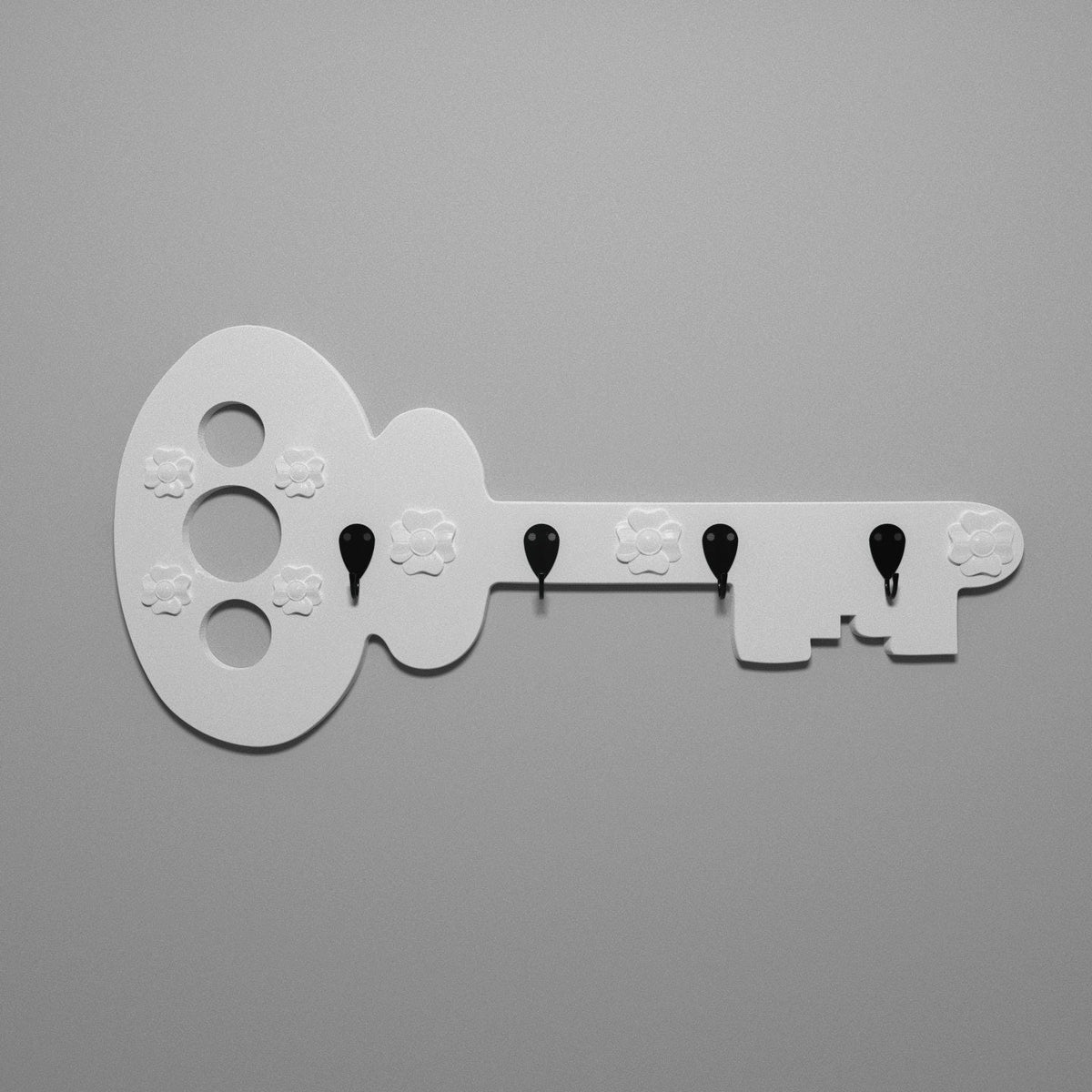 Aveline Engineered Wood 3-Hook Wall Rack — view 2