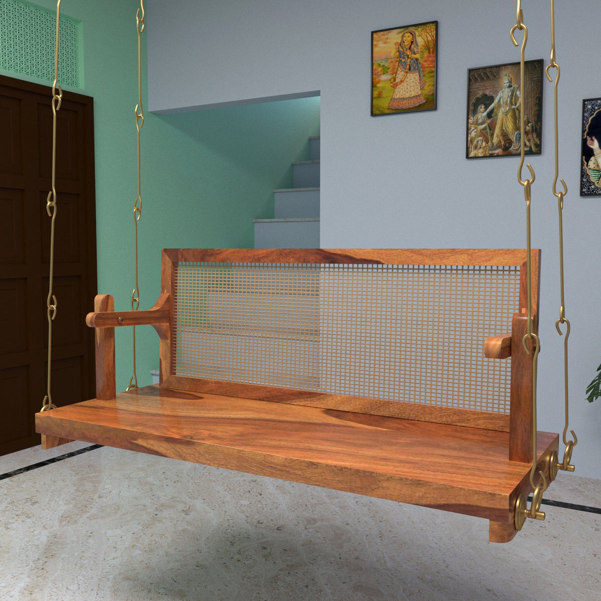 Olena Cane Hanging Swing — view 1