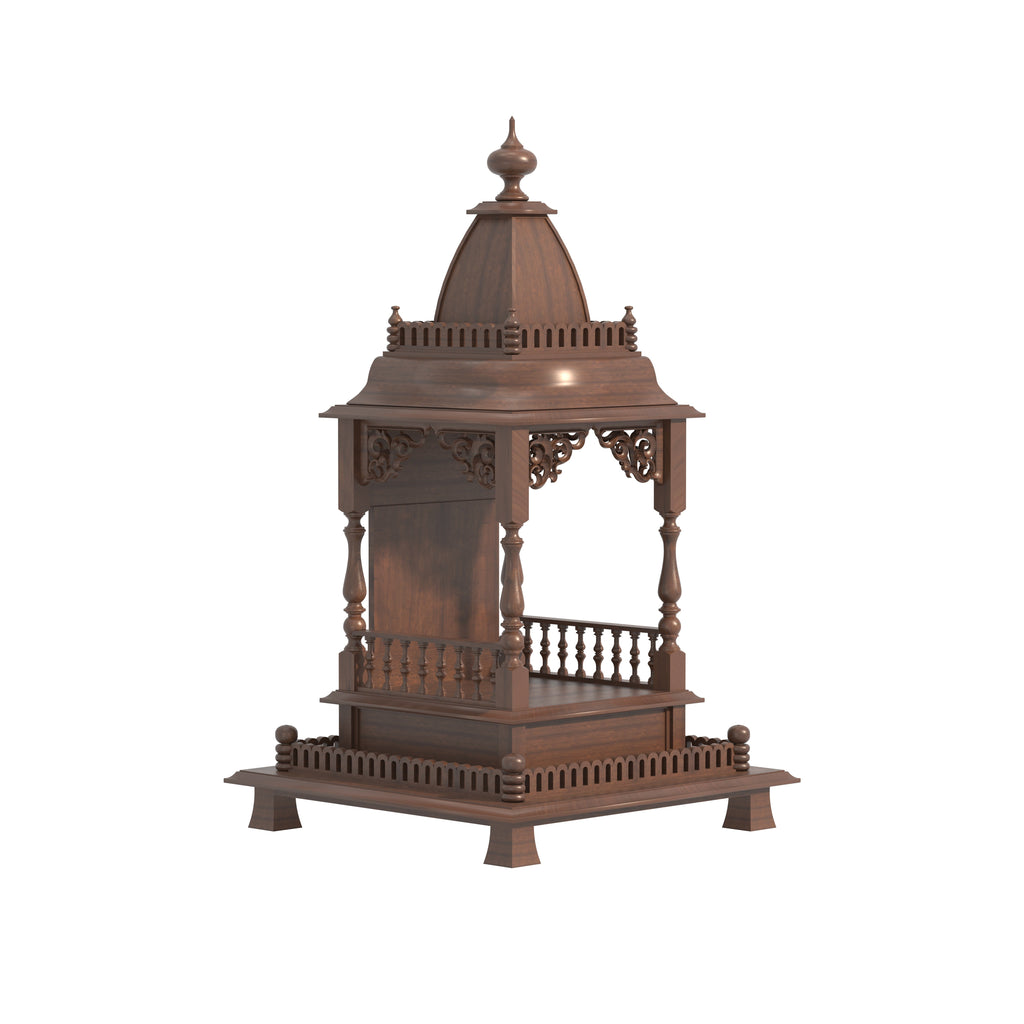 Elara Solid Wood Home Temple — view 3