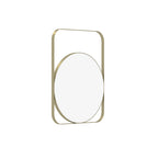 Bellamy Geometric Gold Metal Wall Mirror — view 3