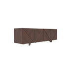Evora Geometric Carved TV Unit — view 3