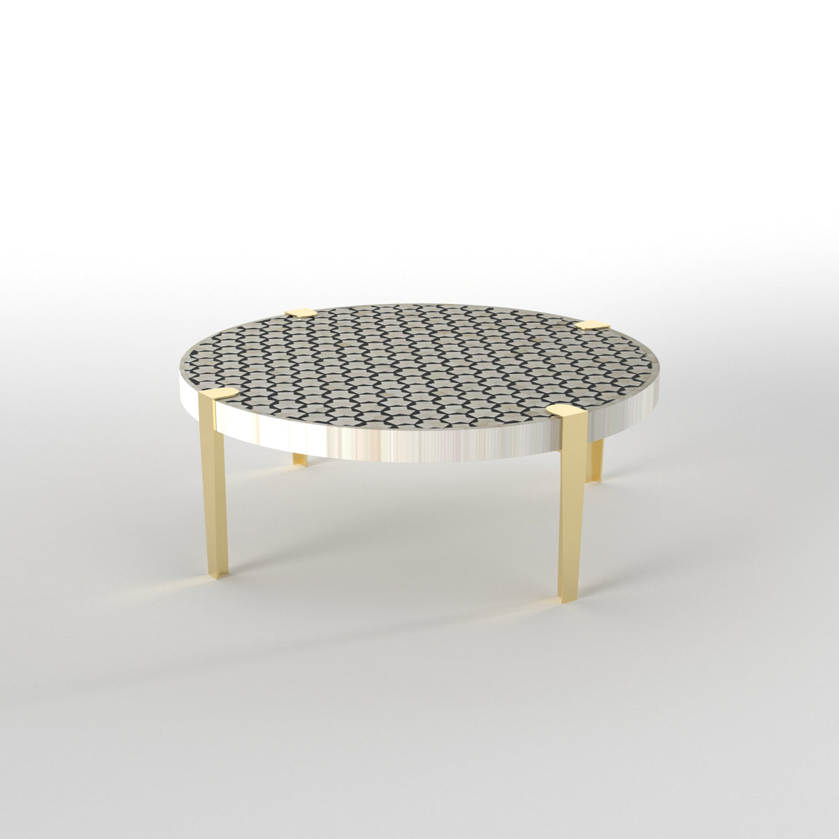 Calista Honeycomb Metal Coffee Table — view 3
