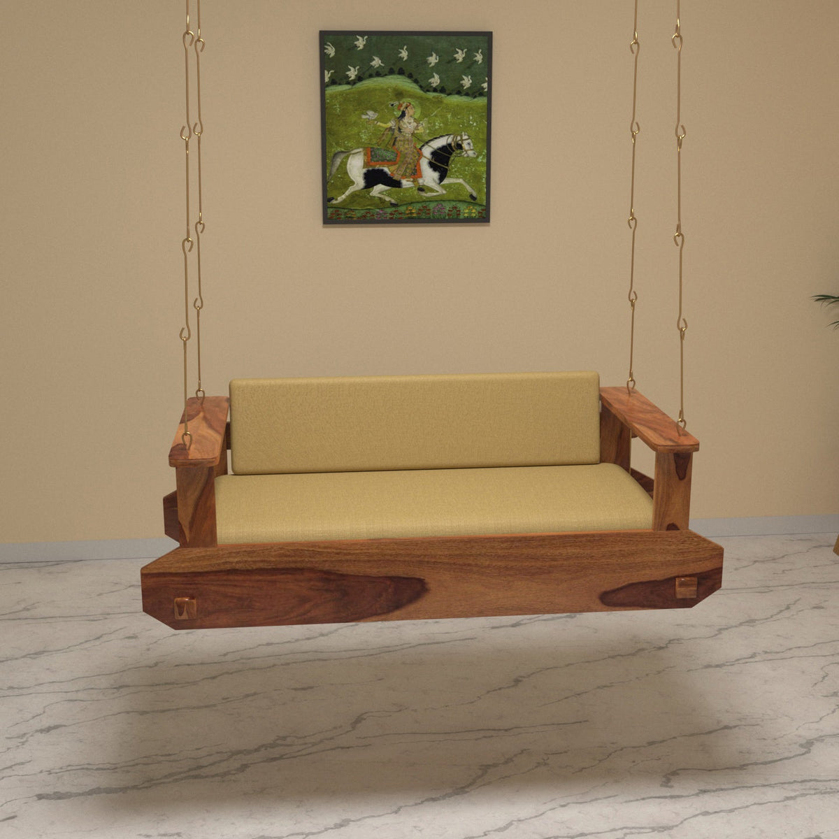 Riva Upholstered Hanging Swing — view 2