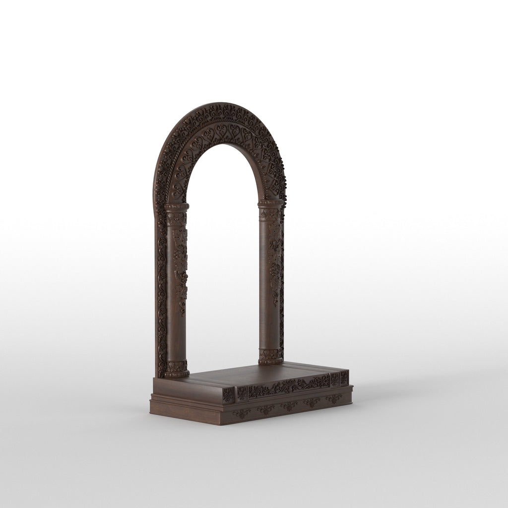 Bellamy Carved Arched Home Temple — view 3