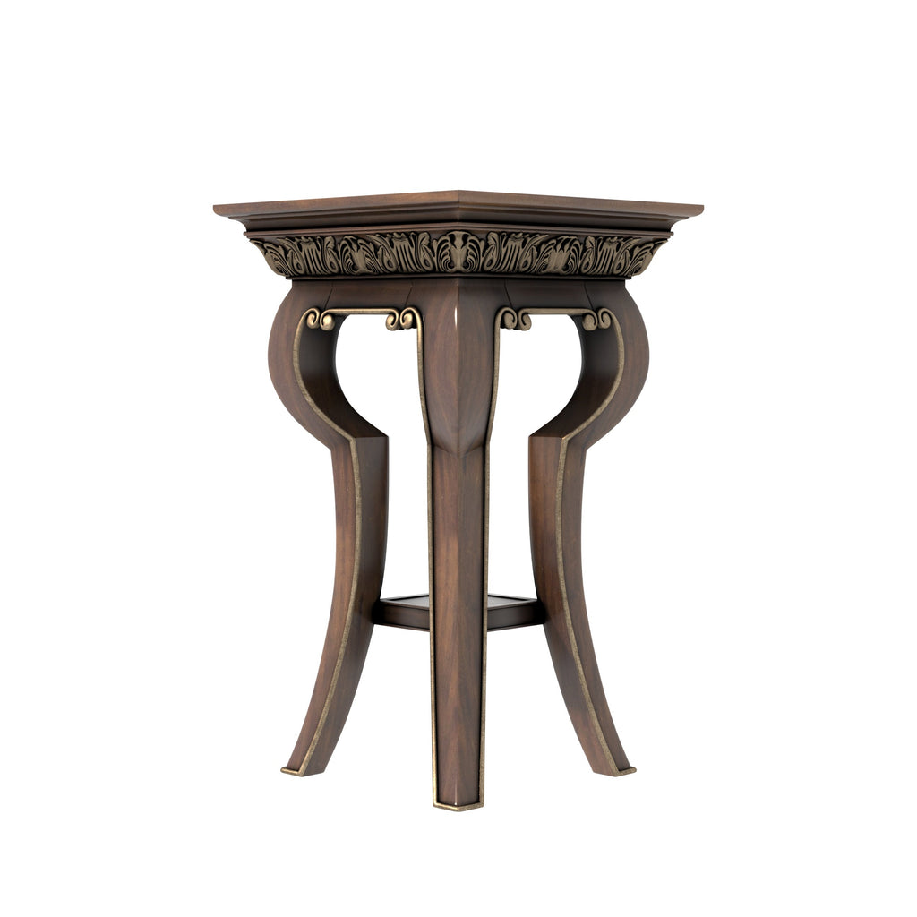 Isola Carved Side Table — view 3