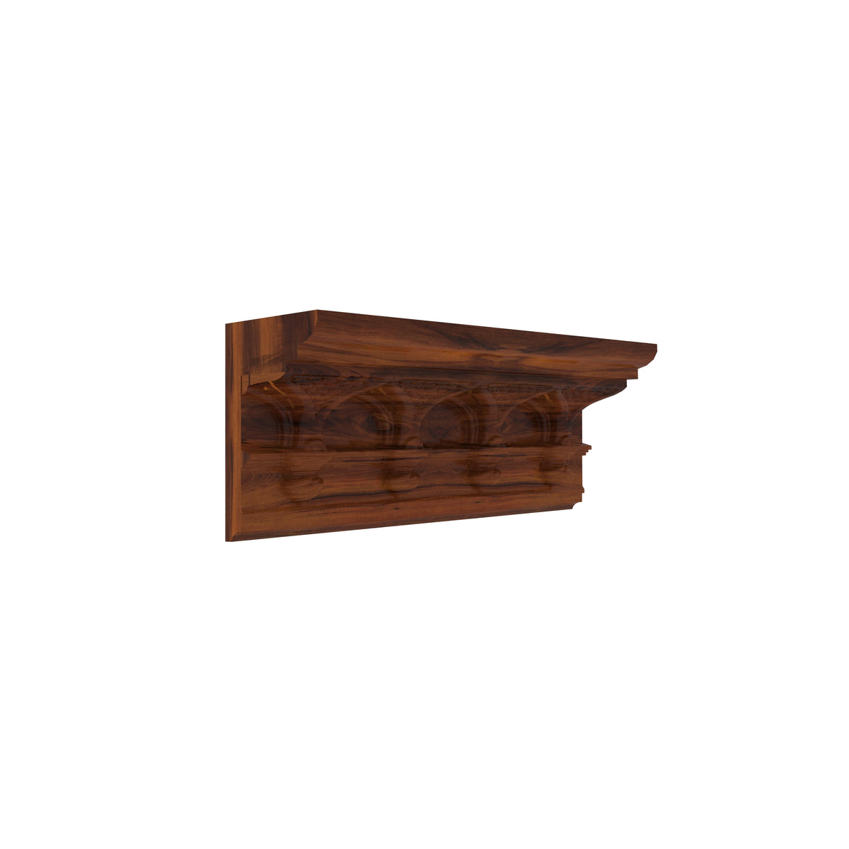 Saffron Carved Arched Wall Shelf — view 3