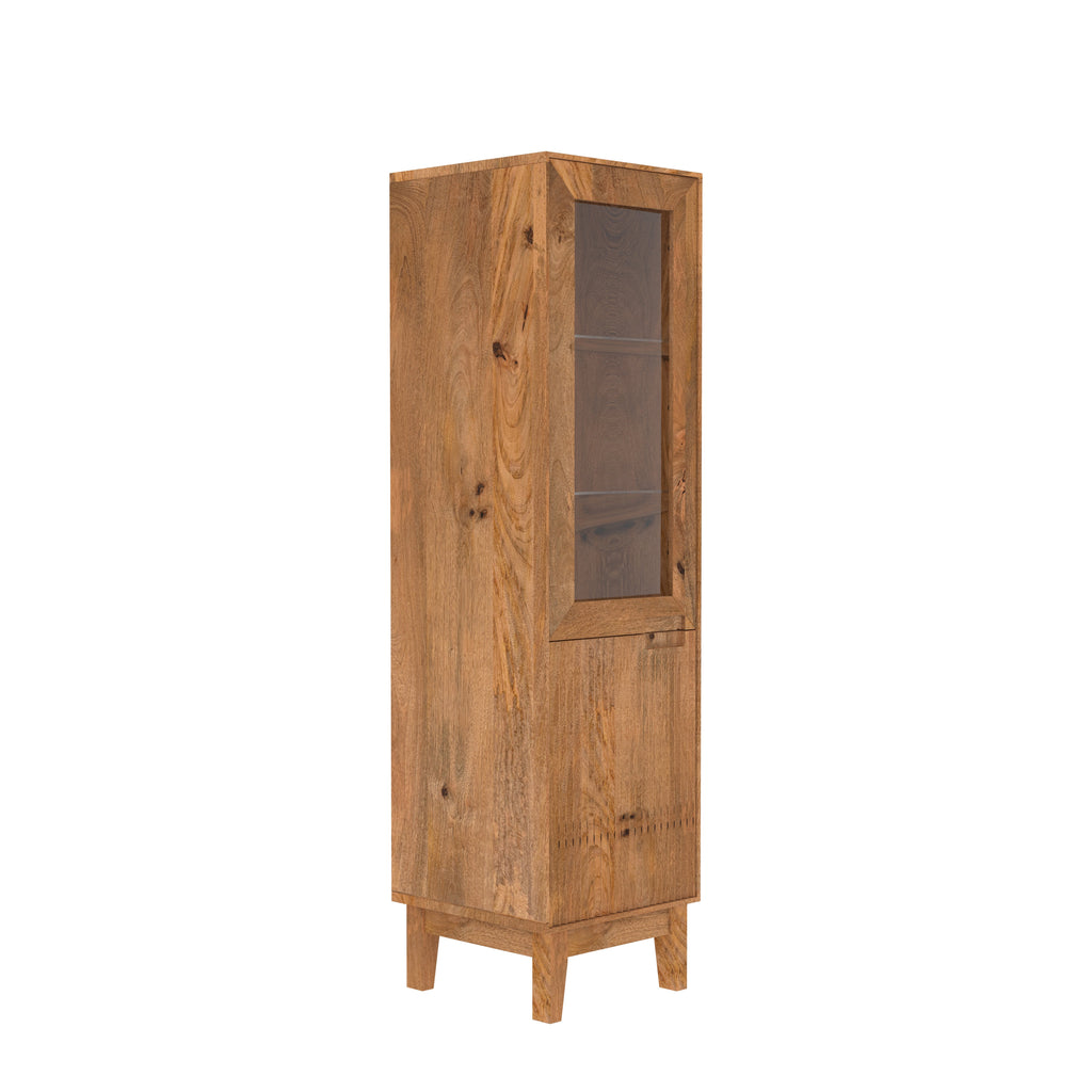 Dalia Glass Panel Storage Cabinet — view 4