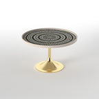 Faye Geometric Metal Side Table — view 3