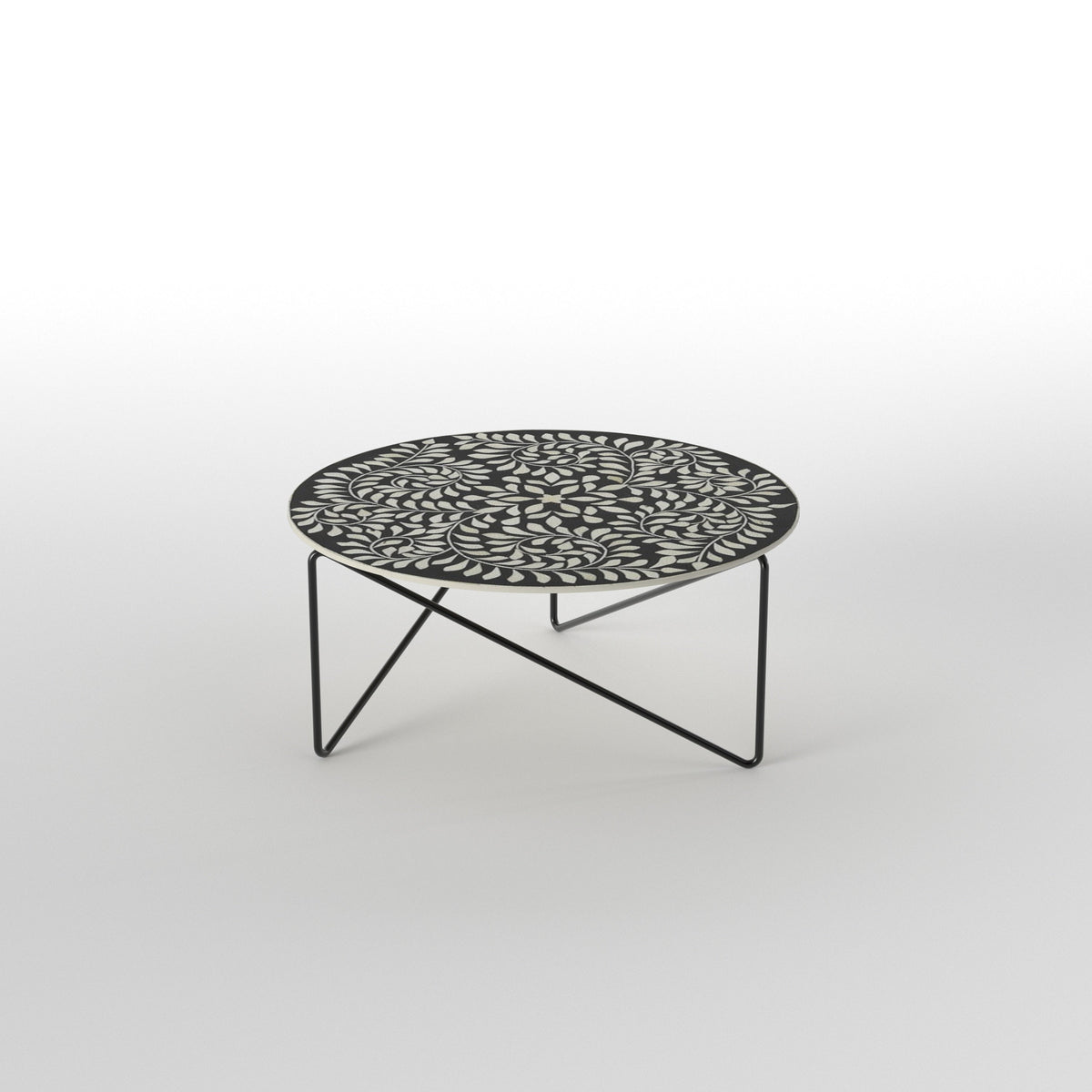 Briar Damask Metal Coffee Table — view 3