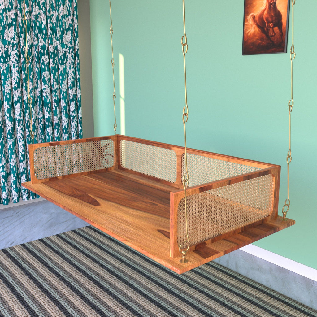 Selene Solid Wood Hanging Swing — view 1