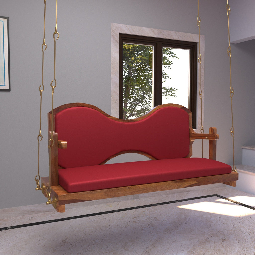 Nola Solid Wood Hanging Swing — view 1
