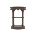 Ivy Carved Round Side Table — view 4