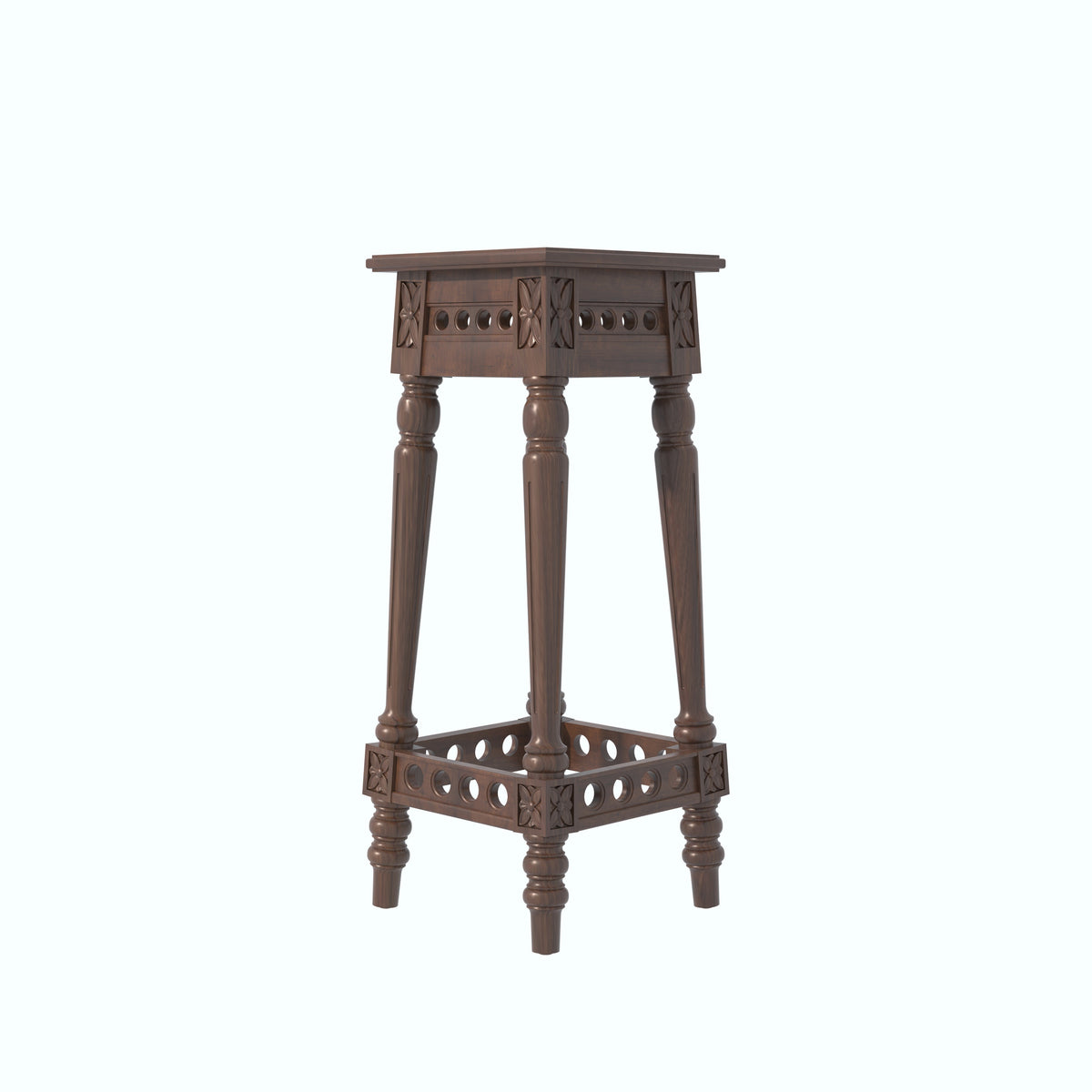 Aveline Carved Plant Stand — view 3