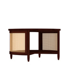 Emery Cane Round Coffee Table — view 2