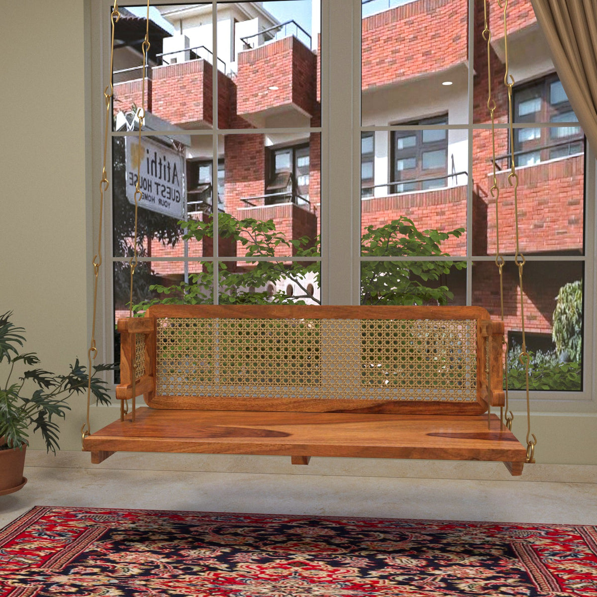 Petra Cane Hanging Swing — view 2