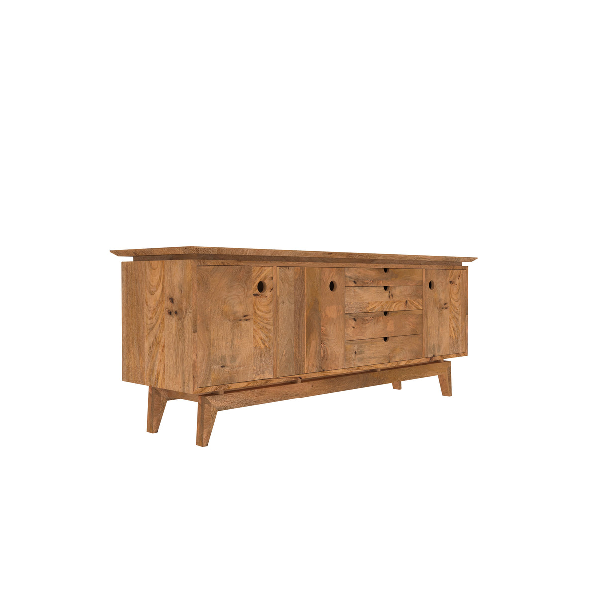 Leona Solid Wood TV Unit — view 4