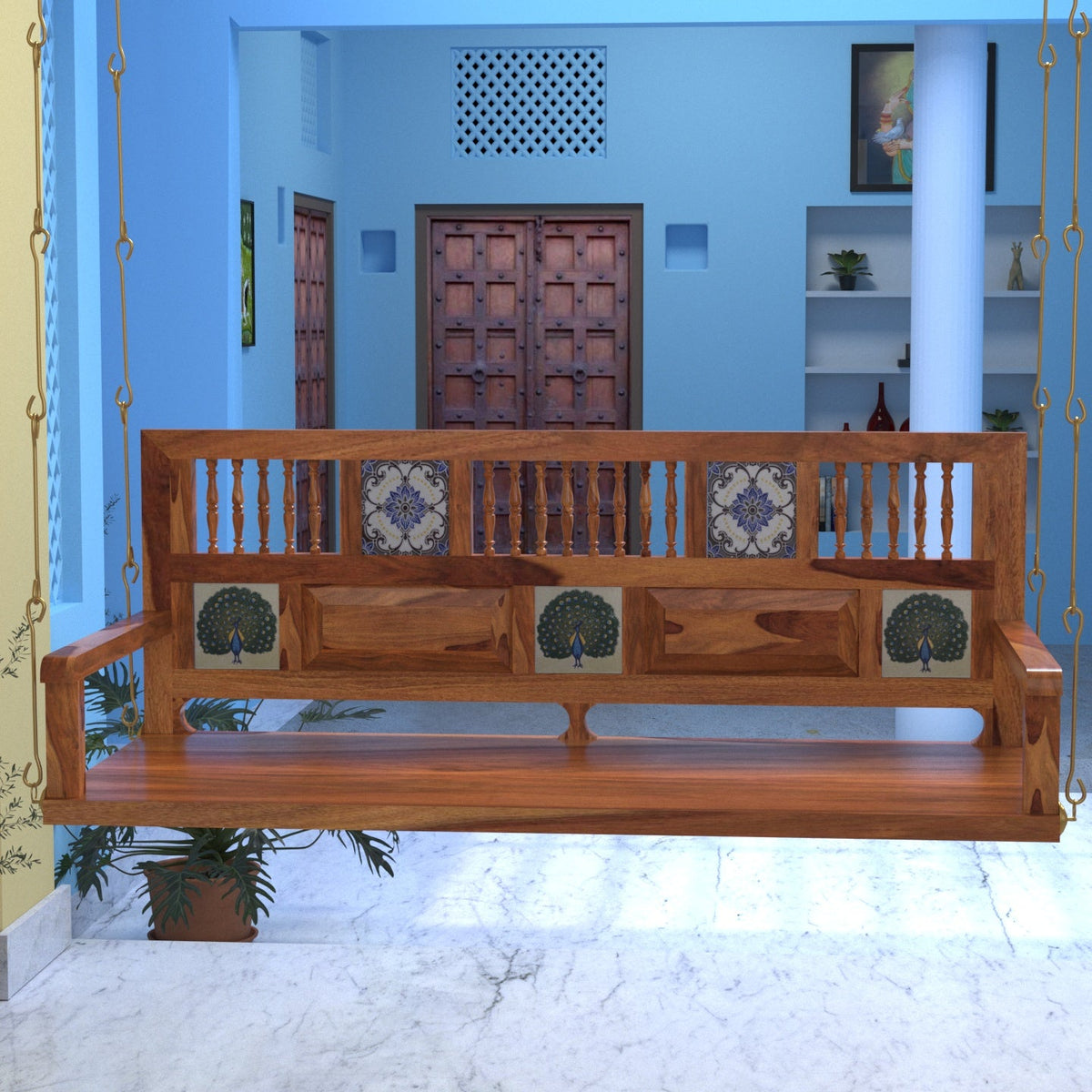 Rowan Tiled Hanging Swing — view 2