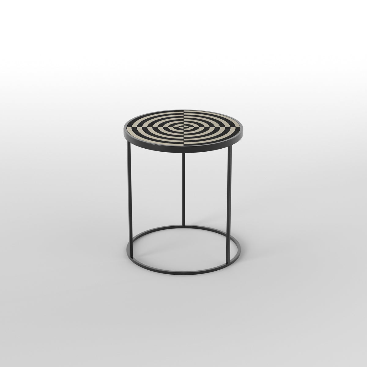 Estelle Geometric Metal Side Table — view 3