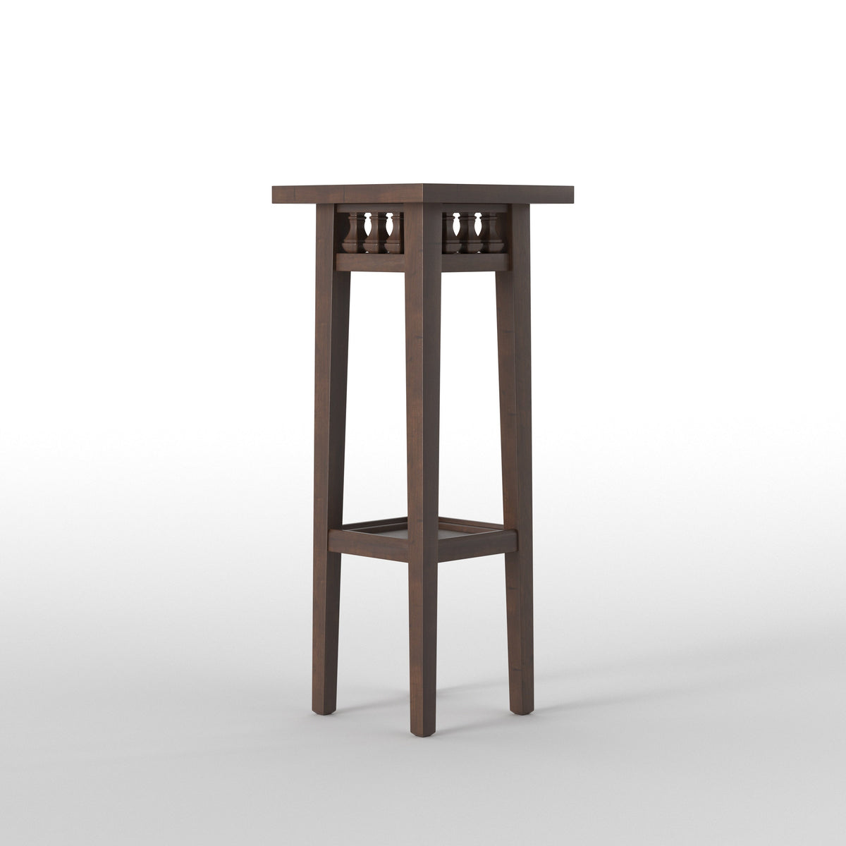 Calista Inlay Pedestal Side Table — view 3