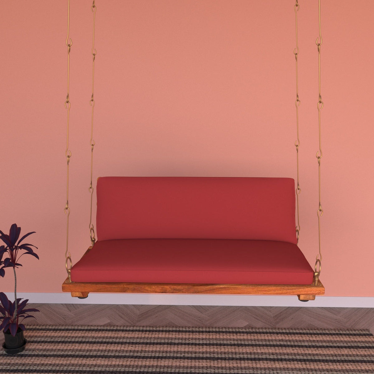 Solana Upholstered Vintage Hanging Swing — view 2