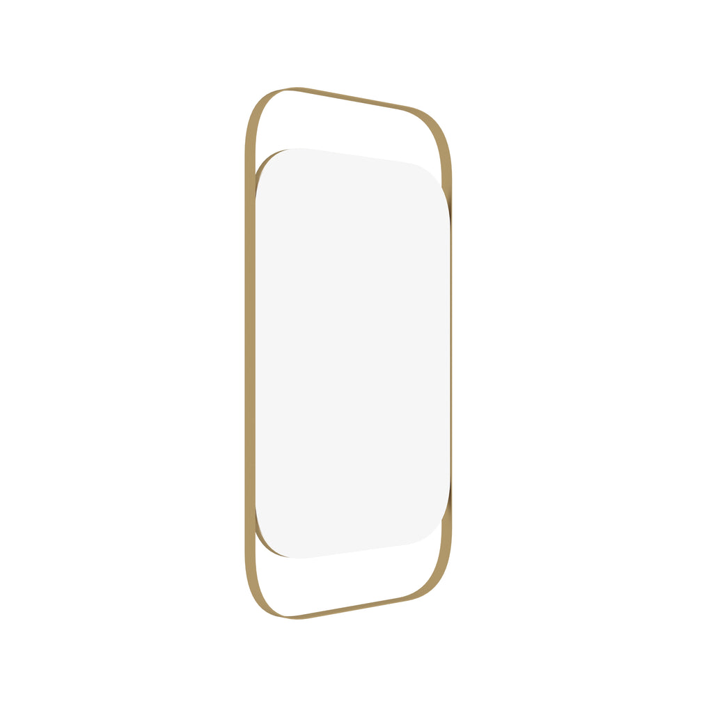 Aveline Rectangular Gold Metal Wall Mirror — view 3