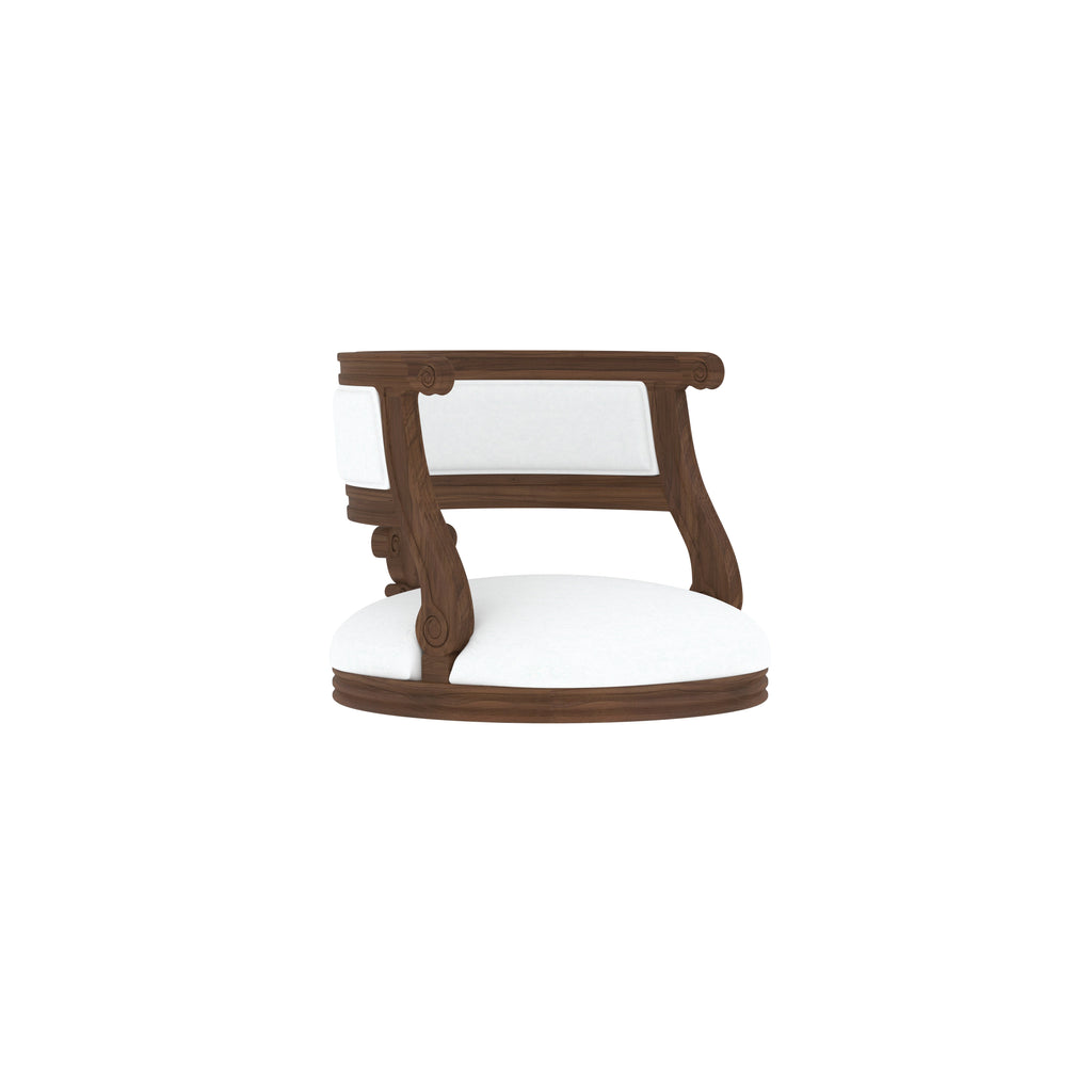 Bianco Marble Top Solid Wood Floor Dining Set – product image 5