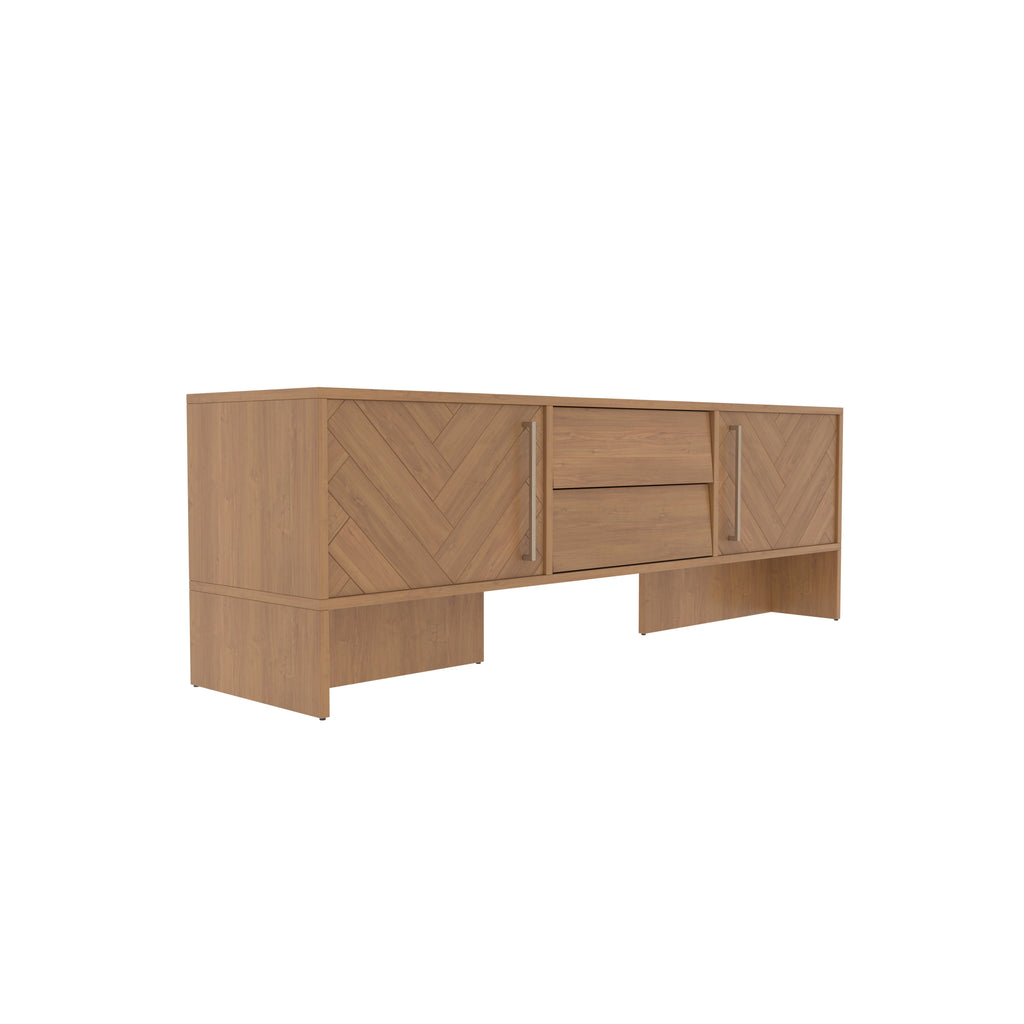Emery Chevron Engineered Wood TV Unit — view 3