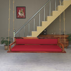 Opal Upholstered Red Hanging Swing — view 2