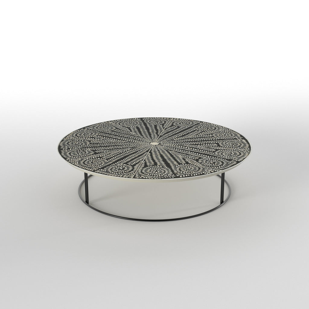 Aveline Sunburst Metal Coffee Table — view 3