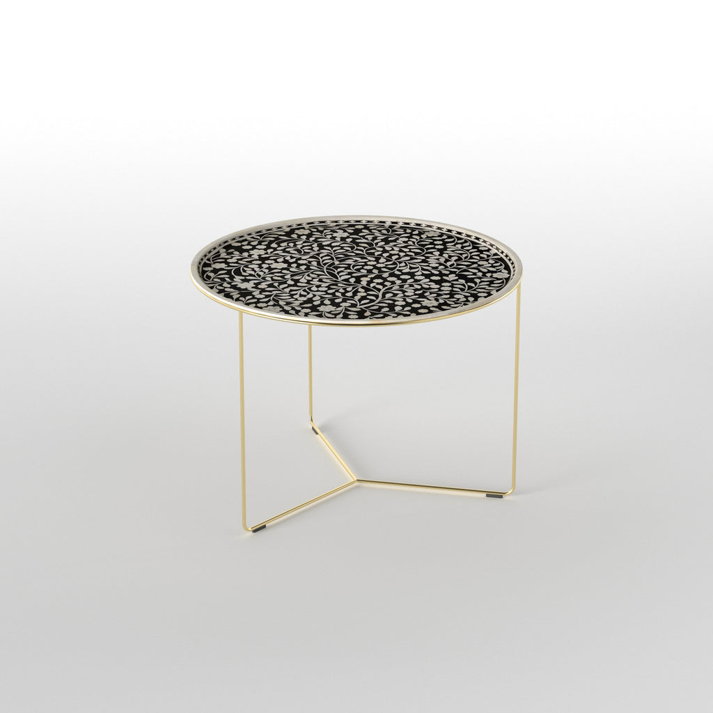 Cora Floral Metal Coffee Table — view 3