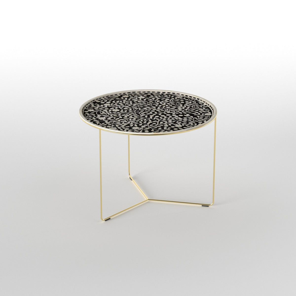 Cora Floral Metal Coffee Table — view 3