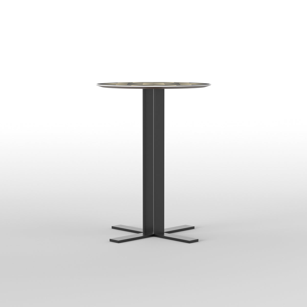 Elise Geometric Metal Side Table — view 3