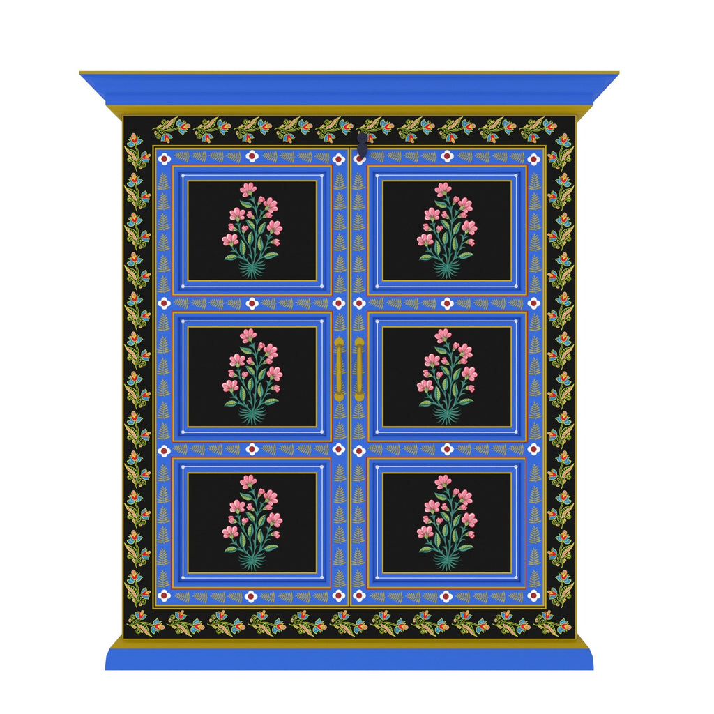 Fiora Blue Storage Cabinet — view 3