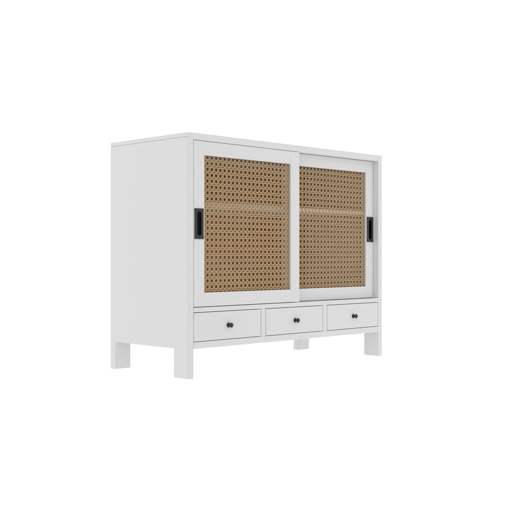 Arden Cane Panelled Engineered Wood Drawer Chest — view 3