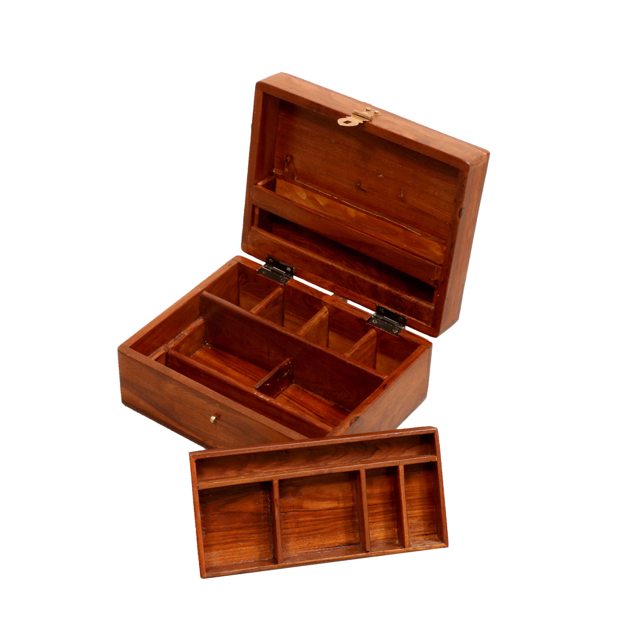 Faye Solid Wood Jewellery Box — view 1