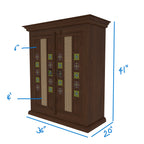 Faye Solid Wood Storage Cabinet — view 3